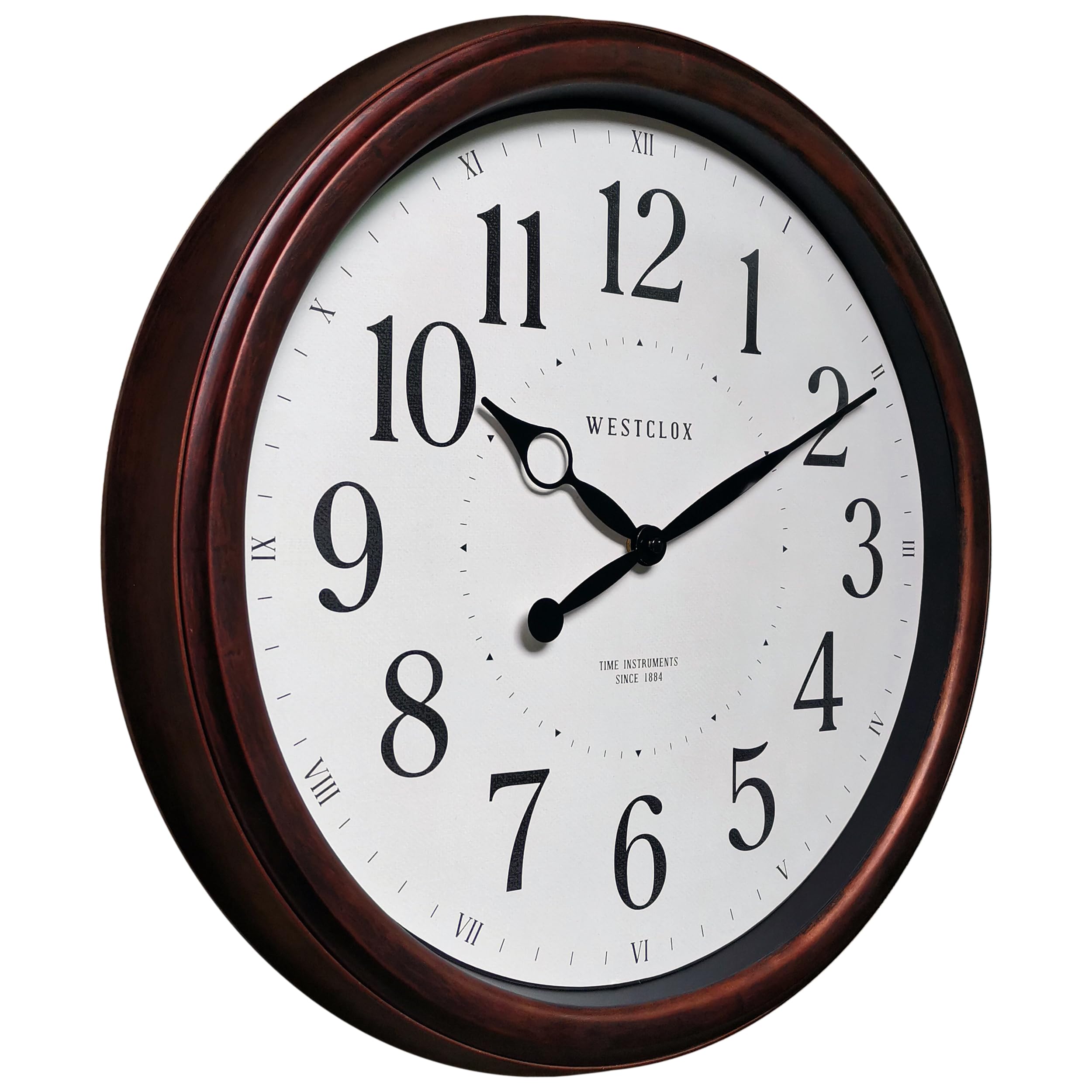 Amazon.com: Westclox 20-Inch Analog Wall Clock – Woodgrain Finish